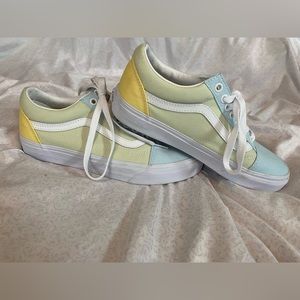 VANS old skool women’s pastel color block shoes